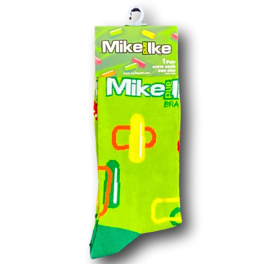 3/$20 Mike And Ike Retro Candy Funny Novelty Crew Socks - NWT